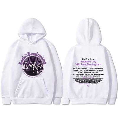 Heavy Metal Rock Band Black Sabbath and Ozzy Osbourne Back To The Beginning Hoodie Men Women Gothic Oversized Hoodies
