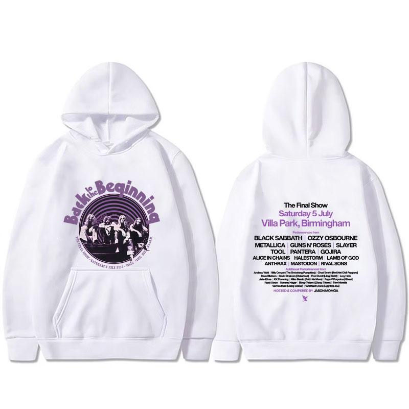 

Хеви-метал рок-группа Black Sabbath и Оззи Осборн Back To The Beginning Худи Мужское Женское Готические Худи Оверсайз S