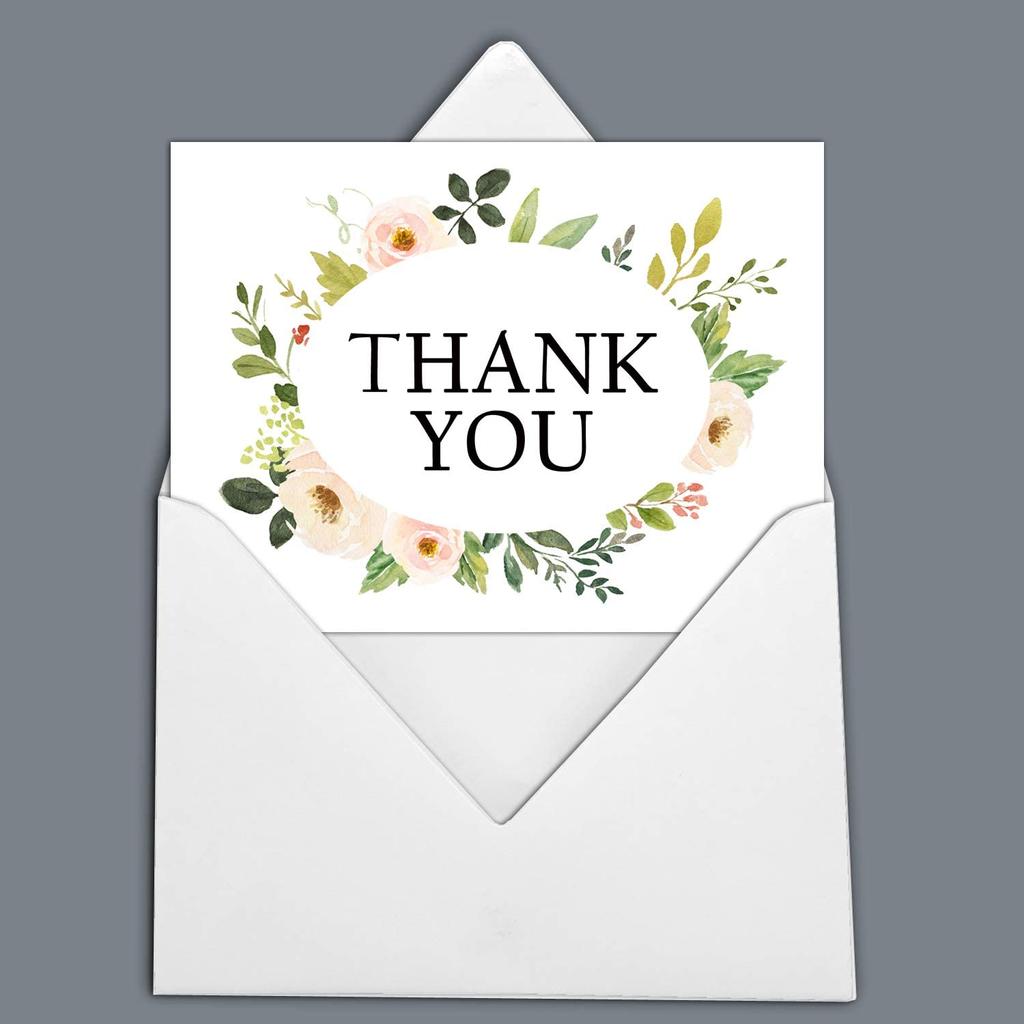 Darling Souvenir Wedding Thank You Card Greeting Cards With White Envelopes - 36