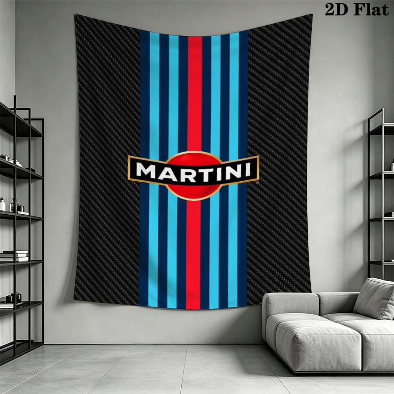 Lancia Martini Wall Tapestry Aesthetic Wall Hanging Printed Fabric Blanket Decorative Tapestries for Bedroom Living Room Home Decor