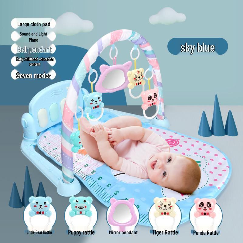 Baby Fitness Pedal Piano Gym: Infant Activity Toy, Ages 3+ Months