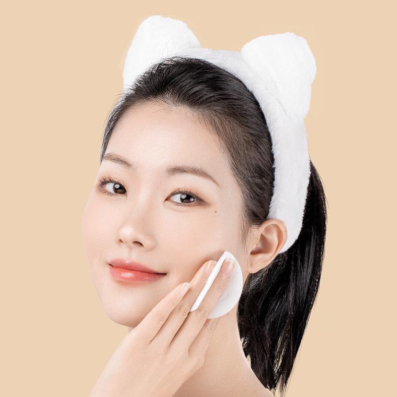 Triple-Layer Thick Makeup Remover Cotton Pads - Lint-Free, Skin-Friendly, 100 Pieces