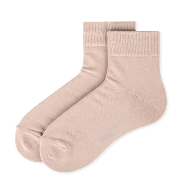 SNOOZY Cotton Middle Socks - Beige