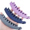 Fashion Gift Solid Color Frosted Barrettes Ponytail Holder Banana Clip Hair Clips Hair Claws