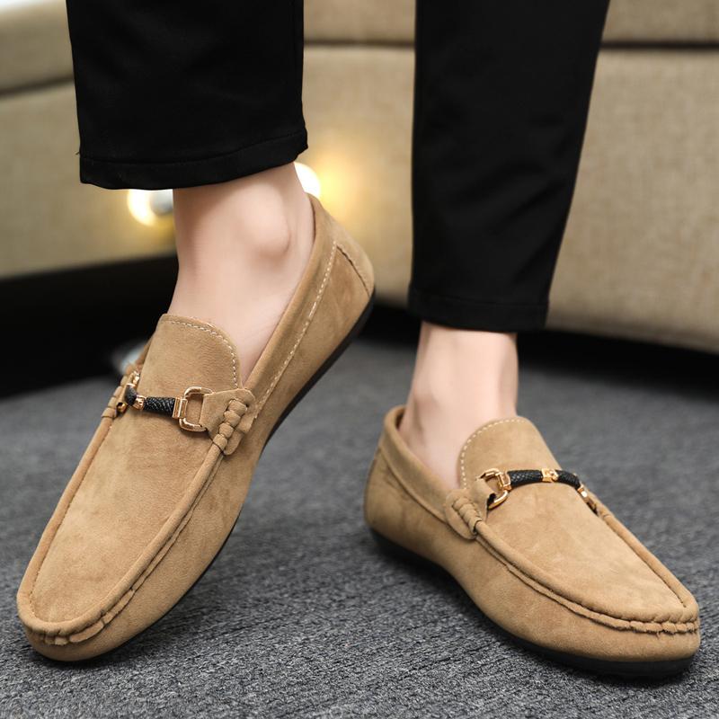 Fashion Men Casual Shoes Slip On Loafers for Male Luxury Dress Driving Formal Wedding Party Flats Plus Size Simple Mens Lazy Casual Shoe