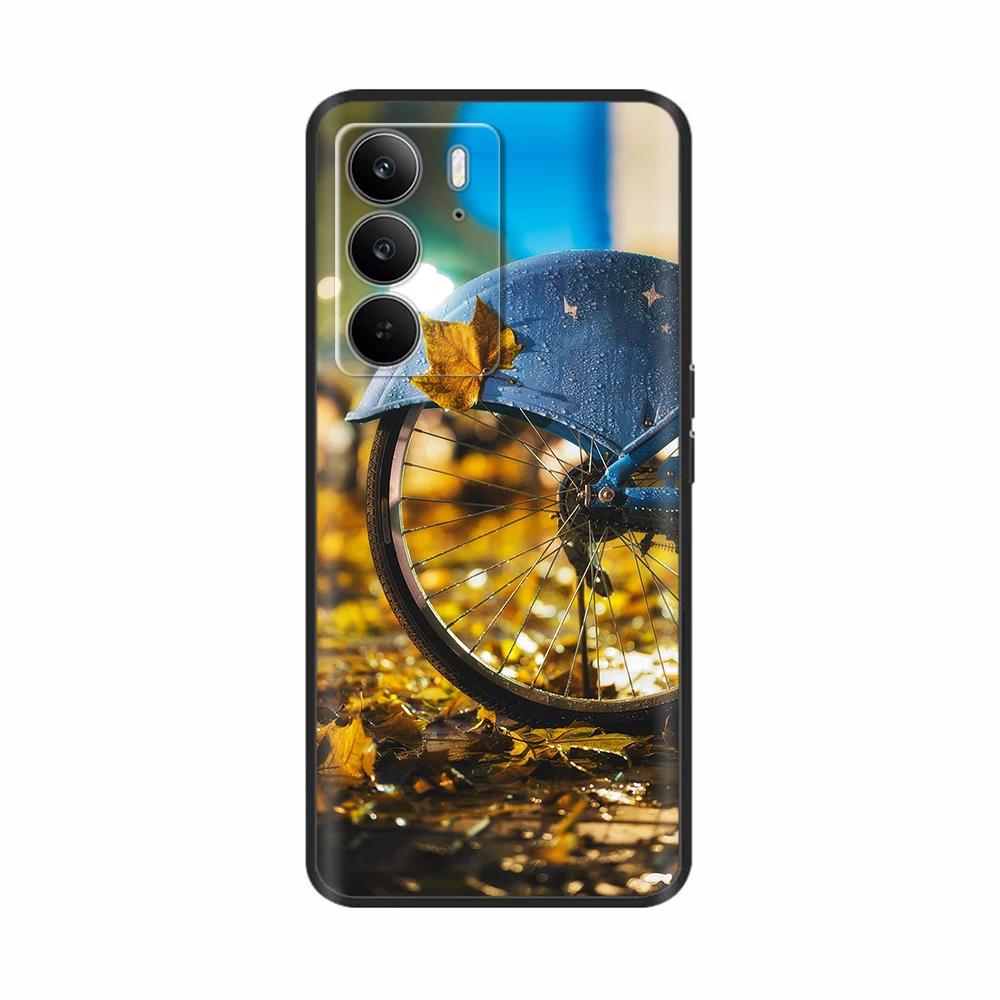 Für Realme C75 4G Hülle Niedliche Herzblumen Bemaltes TPU Cover Weiche Dünne Handyhülle Für Oppo Realme C75 C 75 Fundas Coque Bumper