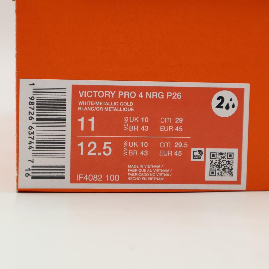 IF4082-100 Nike Victory Pro 4 Golf White/Metallic Gold (Men's)