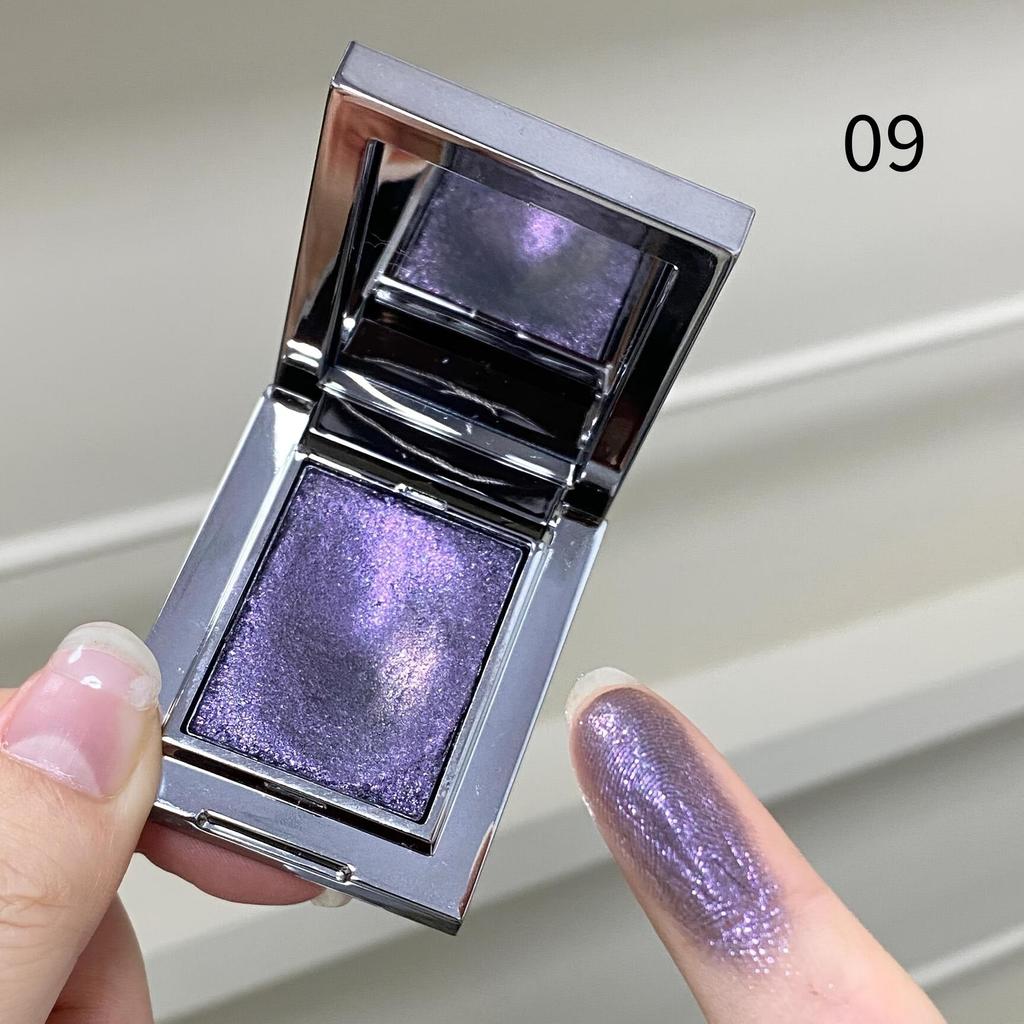 Paleta de Sombras de Ojos de Color Metálico con Brillo y Shimmer Impermeable Resistente al Sudor Fórmula Suave Difuminable para Festivales de Música Fiestas