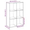 Room Divider Bookshelf Gray Sonoma 69.5 x 29 x 103.5 cm