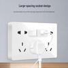 Ultra-Thin 16A Surface-Mounted Electrical Socket with Five-Hole Wall Panel for Household & Air Conditioner Use