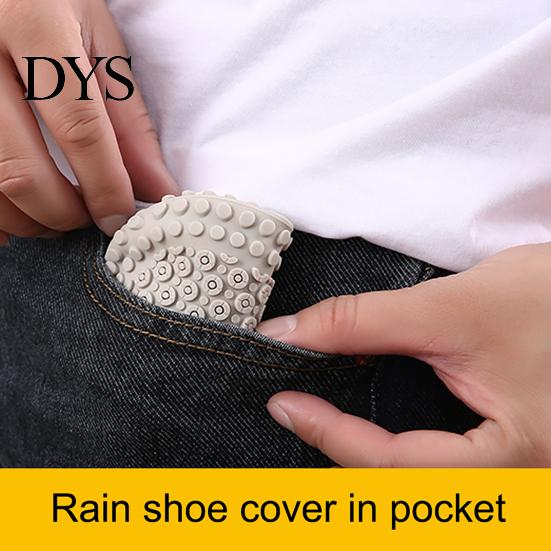 Silicone Shoe Protector 1 Pair Waterproof Rain Cover Non-Slip Reusable Overshoes Men Women Travel Outdoor Rain-proof Boot Shoes Guard