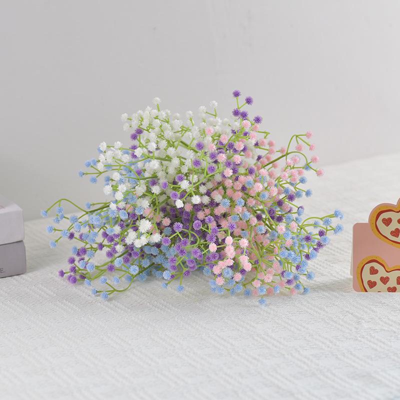 108-Head Artificial Gypsophila Forget-Me-Nots Plastic Flowers for Home and Wedding Décor – Forest Style Floral Arrangement