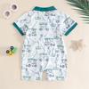 Baby Print Short Sleeve Bodysuit Casual Comfortable for Everyday Wear