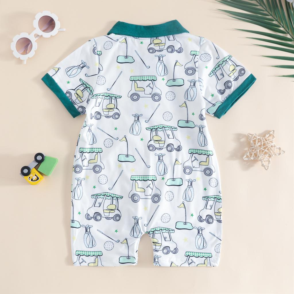 Baby Print Short Sleeve Bodysuit Casual Comfortable for Everyday Wear
