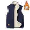Φθινόπωρο Χειμώνας Fleece Ανδρικά Αμάνικα Μπουφάν Γιλέκα Βελούδινα Ανδρικά Βαμβακερά Γιλέκα Παλτό Ανδρικά Ζεστά Γιλέκα Ρούχα