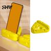 Novelty Cheese Shape Stand 3D Printed Phone Holder, Cute Desktop Stand, Compact Smartphone Portable Cell Holder Stable Dock for Home Office