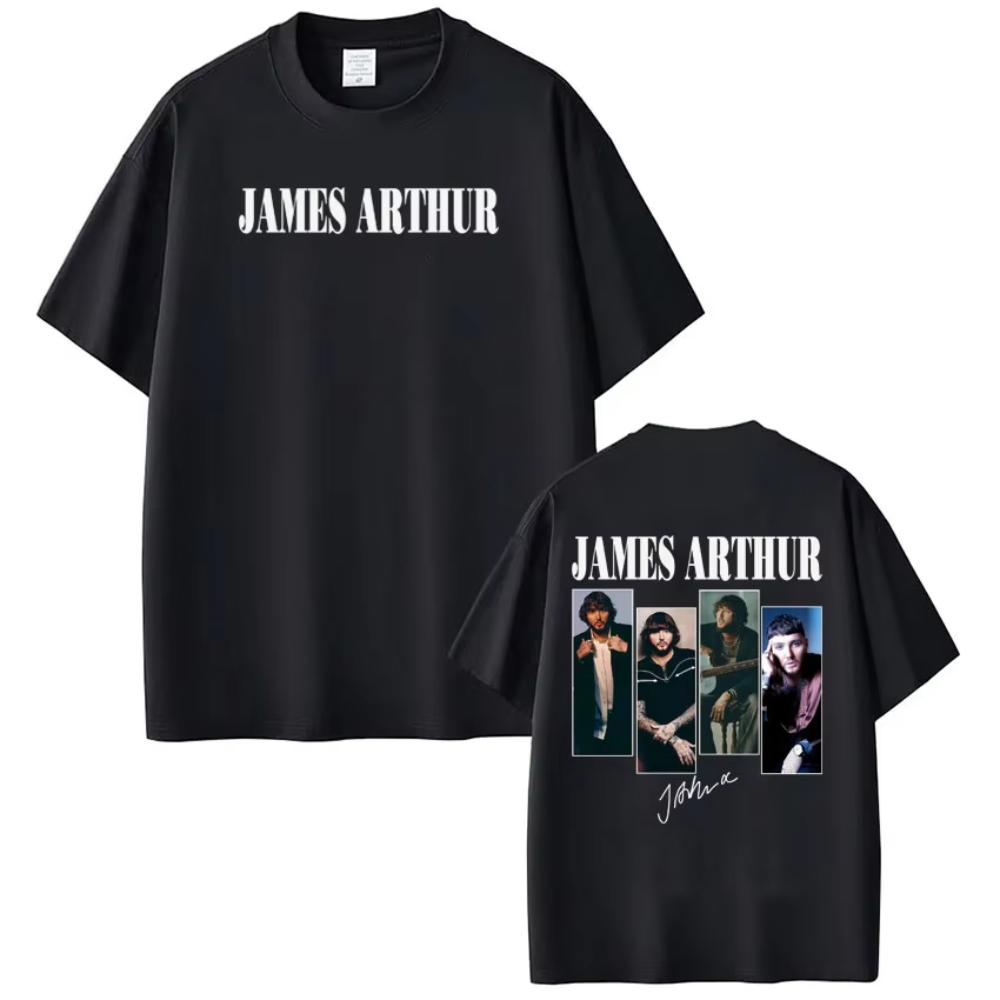 Singer James Arthur The Pisces World Tour 2026 Printed T-shirt Men Women Hip-hop Gothic Punk T-shirt Casual Male Cotton T-shi... S разноцветный