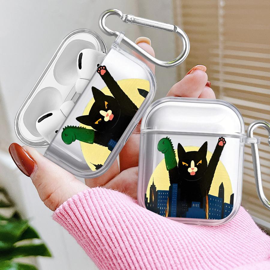 Fashion Creative Kitten Clear Earphone Cases Cover Case For Airpods 4 Pro2 3 Pro Pro3 2 1