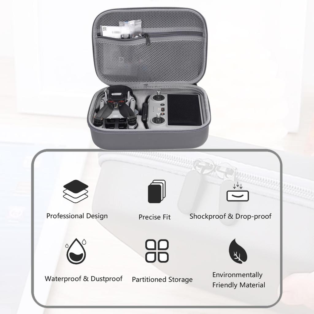 Storage Bag for Mini 5 Pro Drone Case Hard Shell Travel Carrying Case Compatible with Mini 5 Pro, DJI RC 2/ RC-N3 Controller