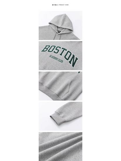 Unisex Harajuku-Style Hooded Sweatshirt for Spring & Autumn - Casual, Loose-Fit, Trendy Couple Wear