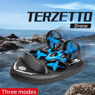 Multifunctionele Afstandsbediende Hovercraft, Drie-modus Quadcopter, een 3-in-1 Combinatie van Boot, Helikopter en Drone