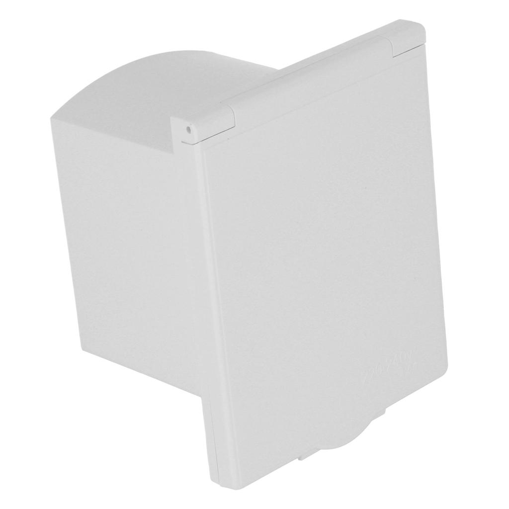 16A 220V‑240V Waterproof Power Outlet External 3Pin Flush Female Socket Plug for RV Motorhome Traile