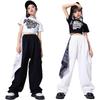 Girls' Trendy Jazz & Hip Hop Dance Costume - Crop Top & Street Dance Set for Kids