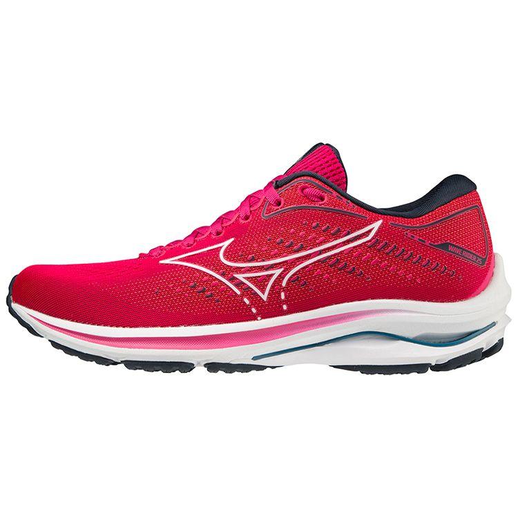 Mizuno Scarpe da Corsa Basse Wave Rider 25 Scarpe da Ginnastica Donna Rosso J1GD210303