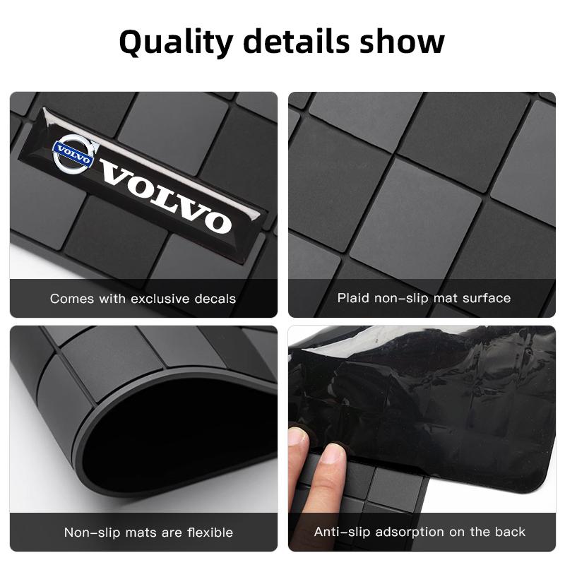 Dashboard Silicone Anti Slip Pad Phone Car Key Storage Pad For Volvo XC40 S80 T6 V90 EX30 EM90 C40 S40 S80L V60 V40 XC90 S60 S90