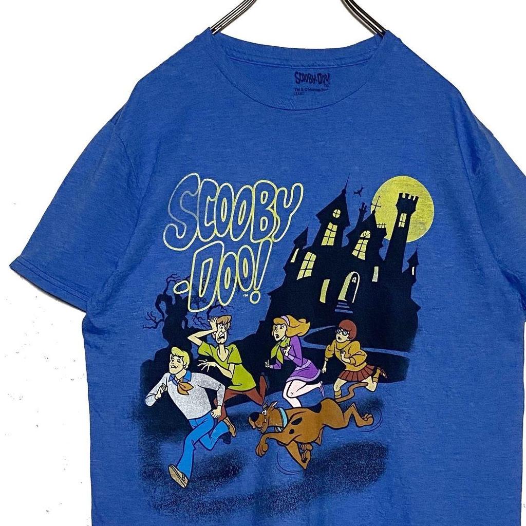 [USED] Vintage USA Anime T-Shirt Scooby-Doo Blue L Print T-Shirt