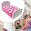 Dollhouse Miniature Bed for 1/12 BJD Dolls Photo Props Mini Simulation Wooden Furniture with Quilt,