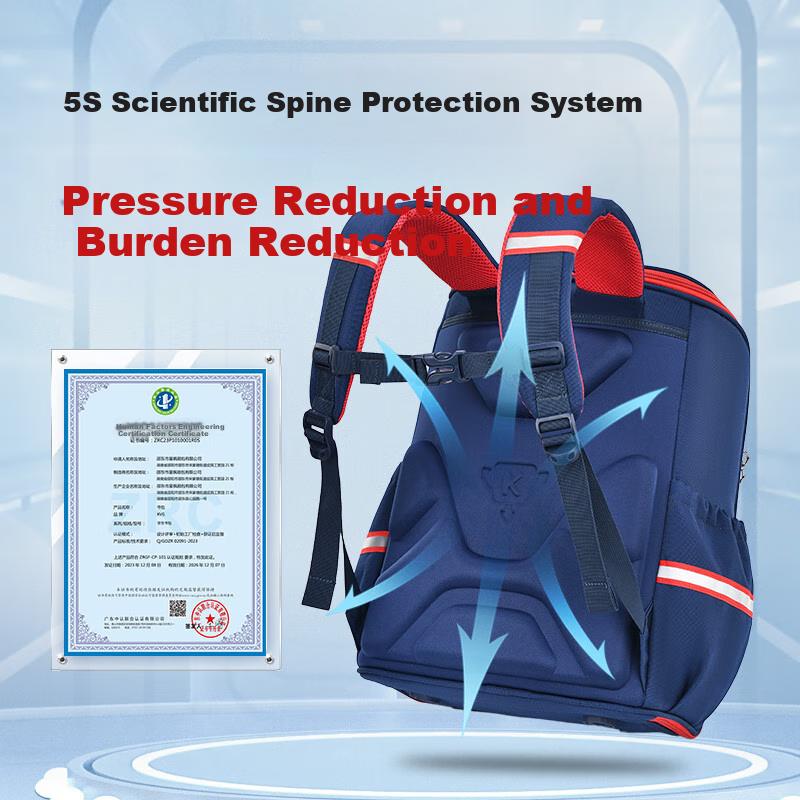 KVG Schoolbag for Primary School Students, Children's Spine Protection And Load Reduction Backpack