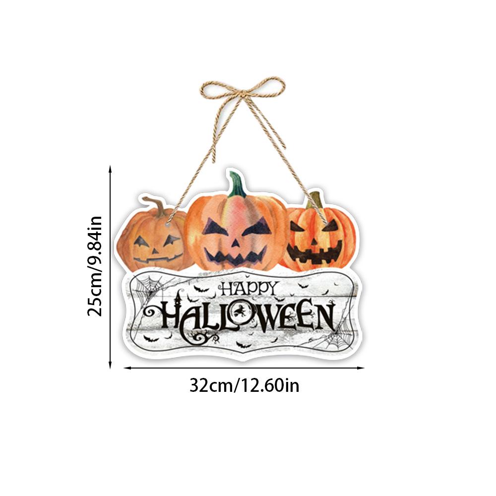 New Style, Halloween Theme, Paper, Door Hanging, Party Scene Decoration, Decorations, Hanging Boards, Pumpkin Hanging Accessories