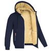 Kapuzenpullover Herren Herbst Winter Verdicken Fleece Sherpa Jacke Reißverschluss Kapuzenmäntel Reißverschlusstaschen Tragen