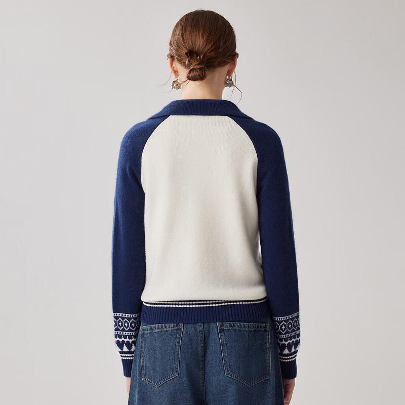 Zhaojun Women's 100% Cashmere Thickened Lapel Cardigan