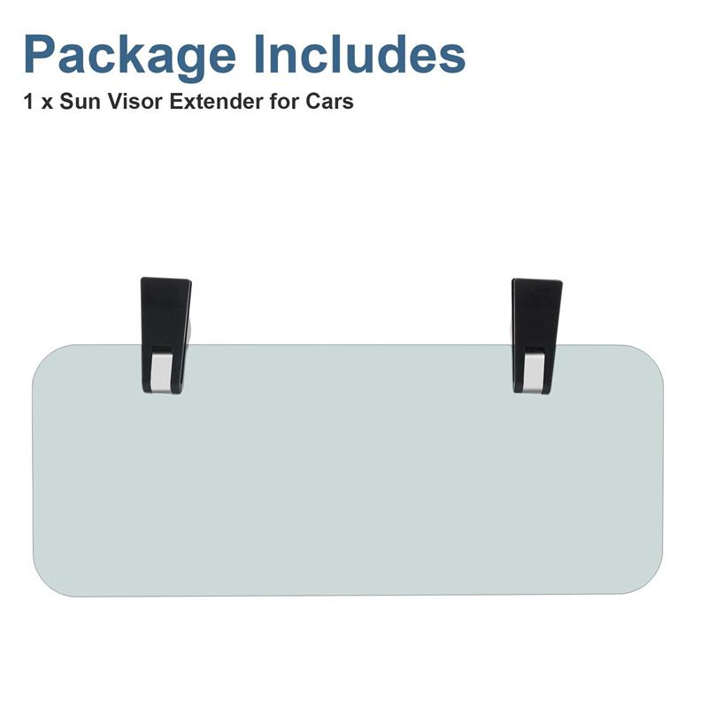 Car Visor Extender Windshield Sun Blocker Anti-Glare Weatherproof Sunvisor Extension Car 180-Degree Rotation Car Sun Blocker