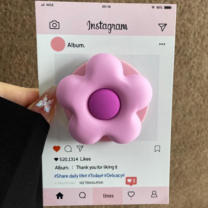 Korean-Style 3D Flower Magnetic Airbag Bracket Magsafe Sticker