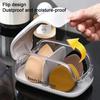 Makeup Sponge Case Portable Dustproof Cosmetic Egg Storage Box Transparent