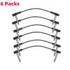 6 Packs Guitar Effect Pedal Flat Patch Cables 6 Inch Length 1/4" Right Angle TS Mono Cords for Electric Guitar Effect Pedal