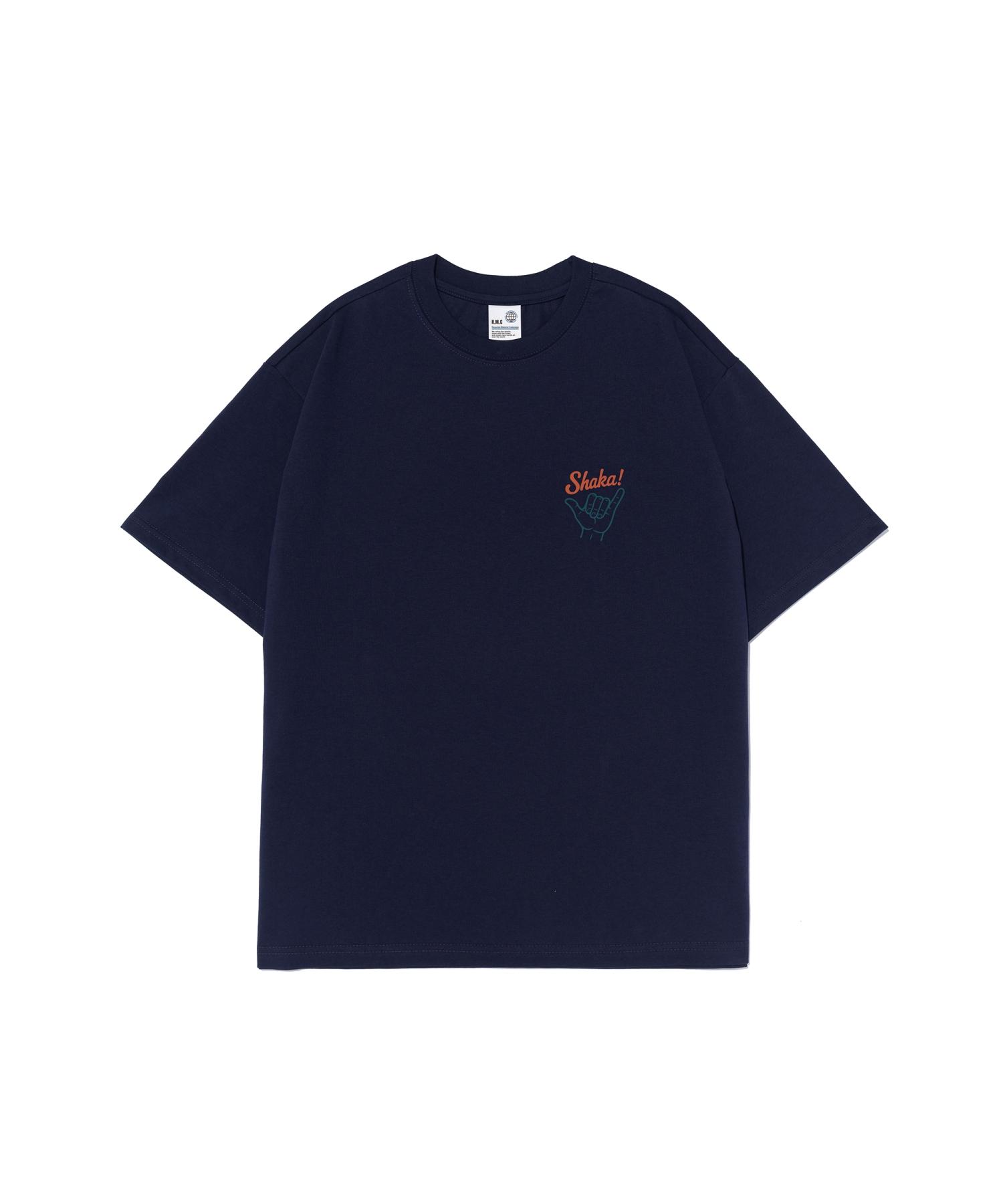 Black Briar Shaka Logo T-Shirt (Navy) M