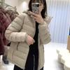 Outdoor portable, light and thin hooded short cotton clothes, women's simple solid color jacket stalls, get goods in batches.