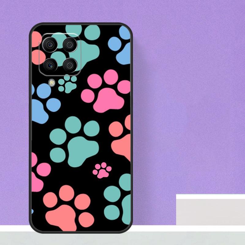 Cat Dog Paws Case For Samsung Galaxy M23 M20 M32 M52 M56 M16 M36 M54 M34 M14 M35 M55 M15 M11 M31 M13 M53