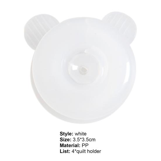 4 Stück Bettdecken-Clips Anti-Rutsch Vielseitig PP-Kunststoff Praktische Bettdecke Steppdecke Clips für Schlafzimmer