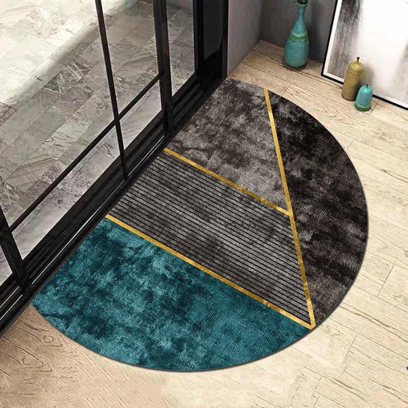 Half Circle Nordic Carpet Entrance Door Bathroom Absorbent Floor Mat Carpet Door Mat Household Anti Slip Mat