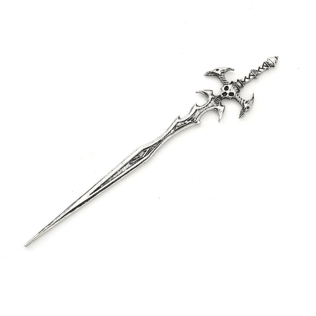 Viking Raven Skull Sword Hairpin - Retro Norwegian Style Jewelry