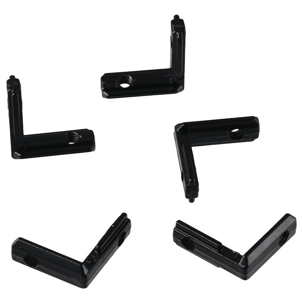 20pcs Black Corner Connector 2020 Series Extrusion Corner 20x20 Series Aluminum Extrusion
