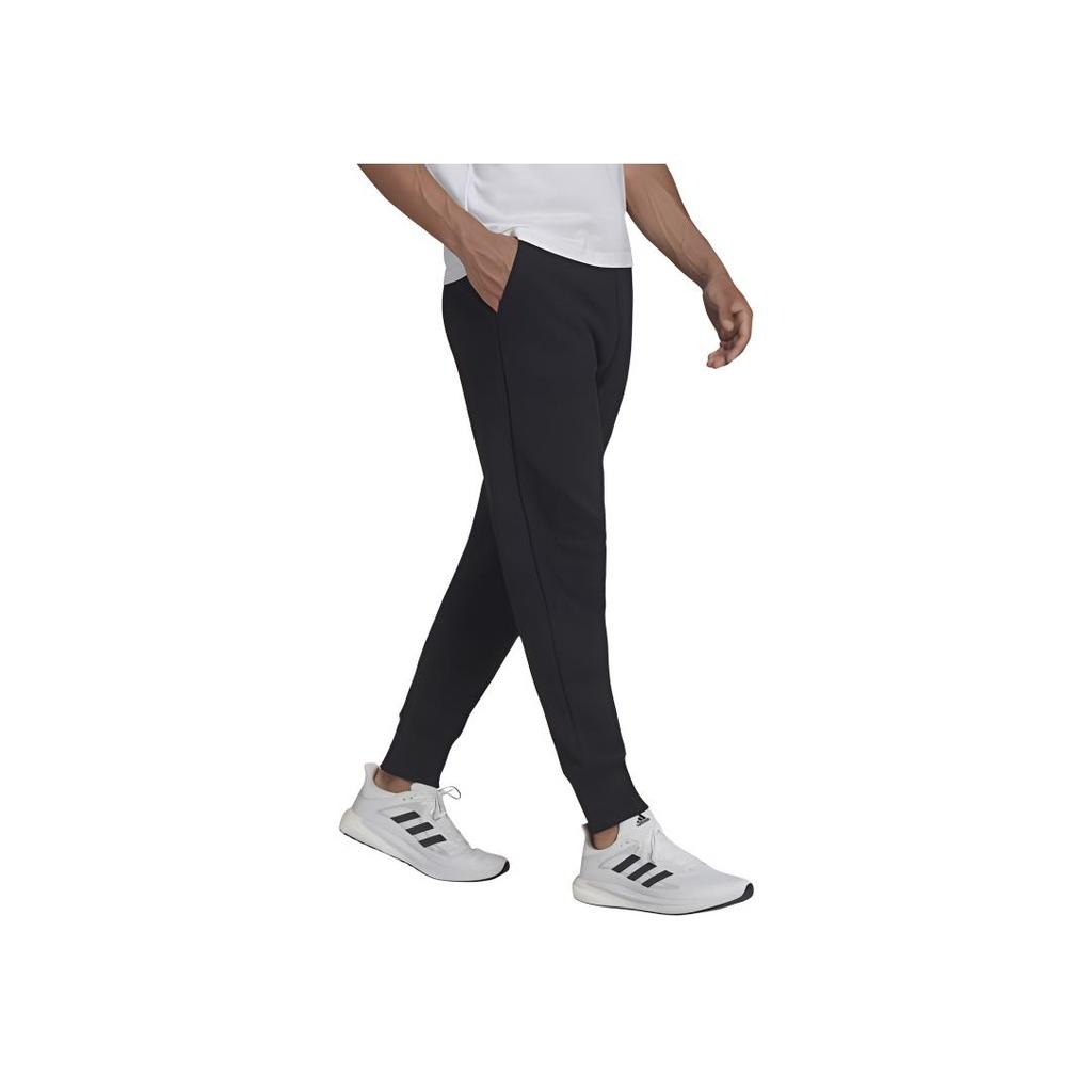 Adidas Studio Lounge Fleece Sweatpants Black Men Streetwear HB6587