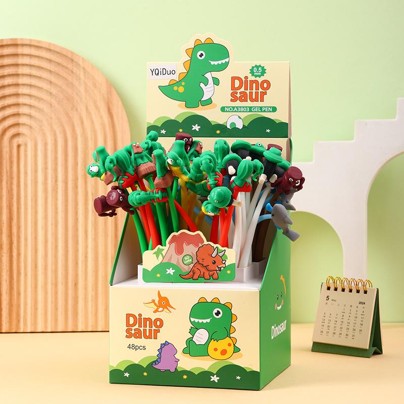 

48 шт. Милый дизайн Акула Обезьяна Качающаяся Нейтральная Ручка, Канцелярские Принадлежности для Школьных Призов, Креативный Подарок, Подходит для Школьной Письменности Офисных Работников Подпись Random style