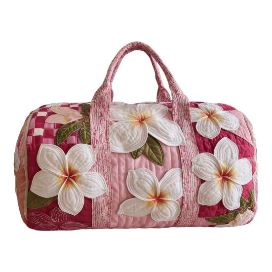 Vintage Quilted Duffel Bag Women Colorful Retro Travel Tote Floral Weekender Bag Overnight Bag for Gym Shopping