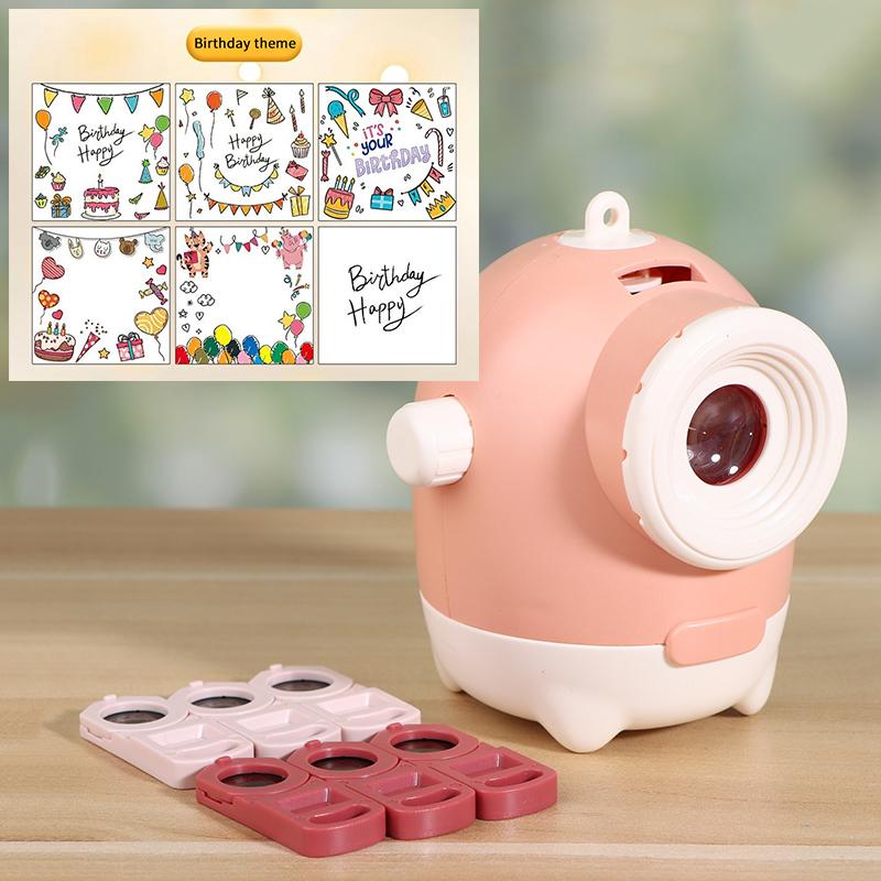 Cartoon Projector Lamp With Soft Light And Multiple Projection Films For Birthday Party And Bedroom Decoration Creative Gifts